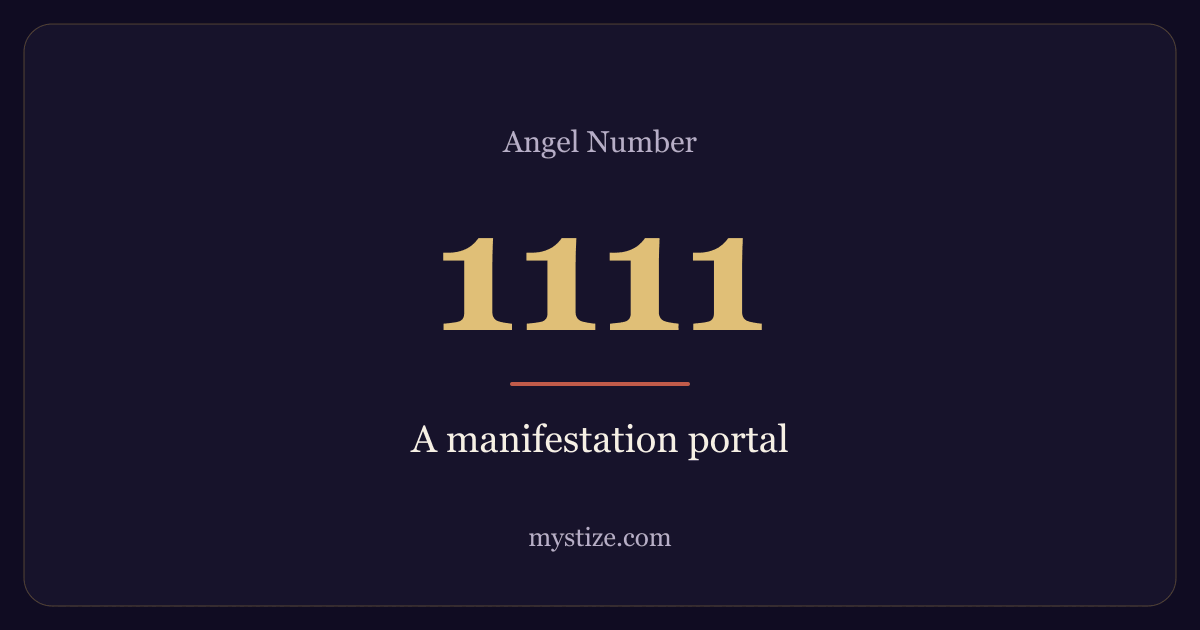 Angel number 1111 — A manifestation portal