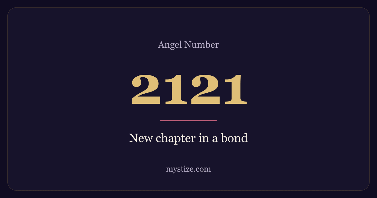 Angel number 2121 — New chapter in a bond