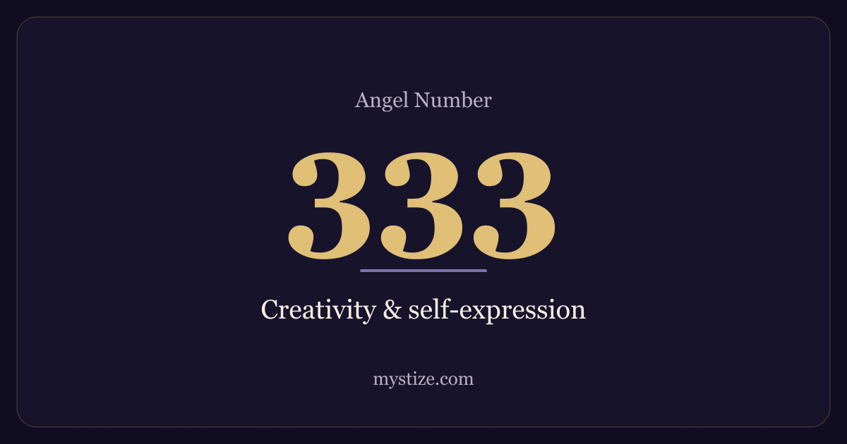 Angel number 333 — Creativity & self-expression