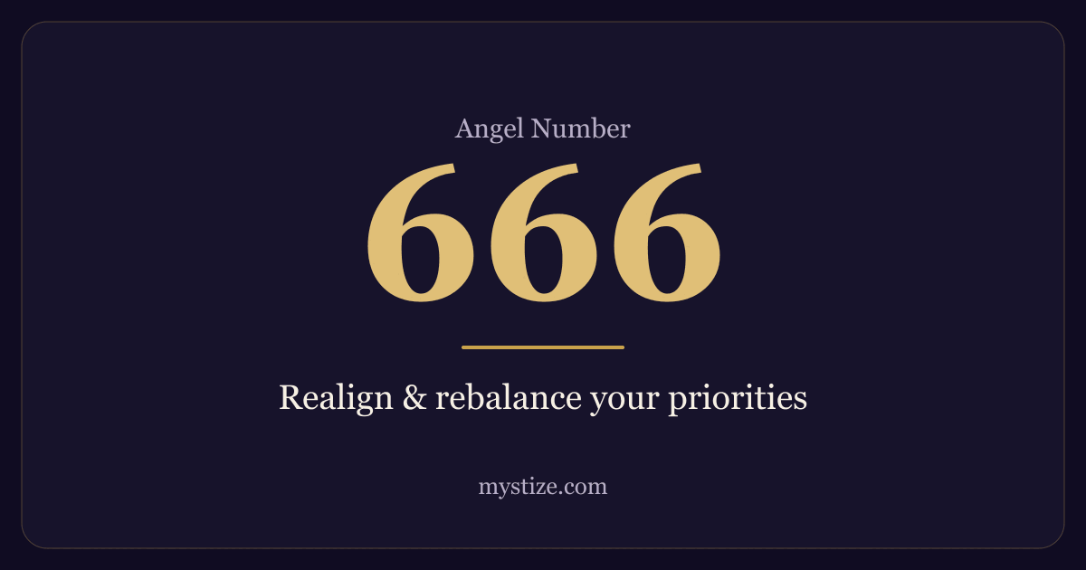 Angel number 666 — Realign & rebalance your priorities
