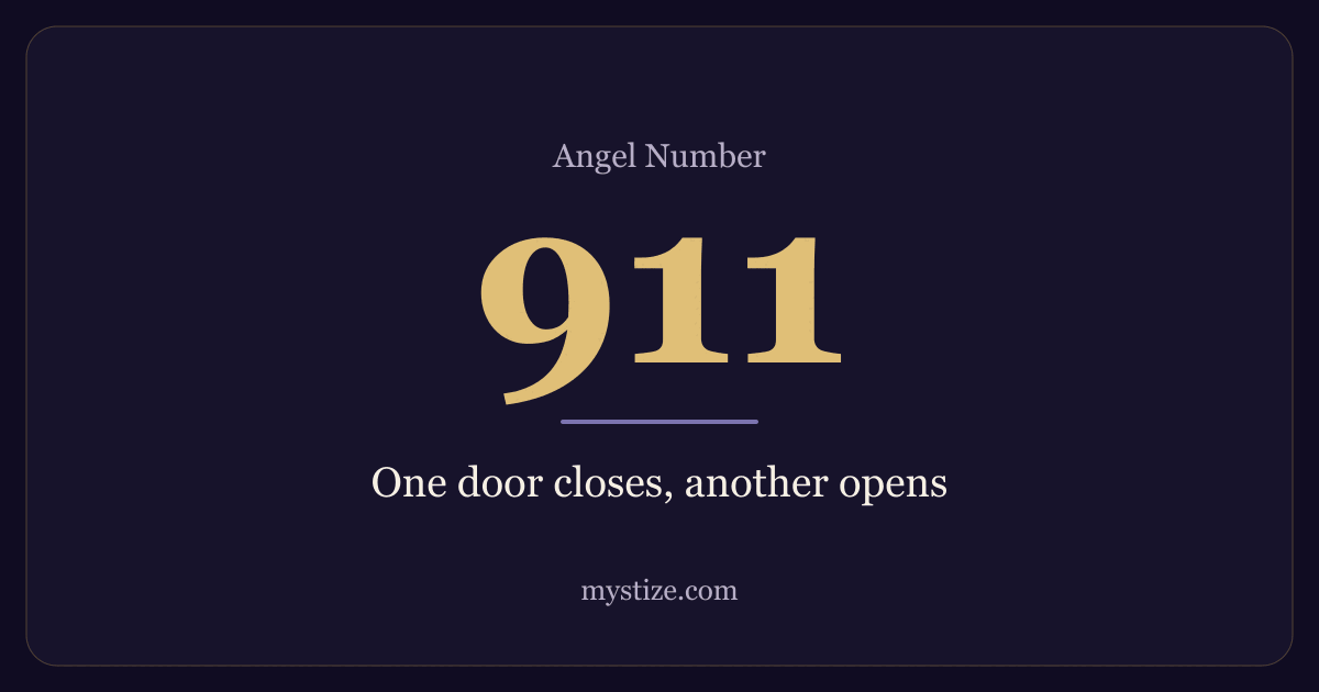 Angel number 911 — One door closes, another opens