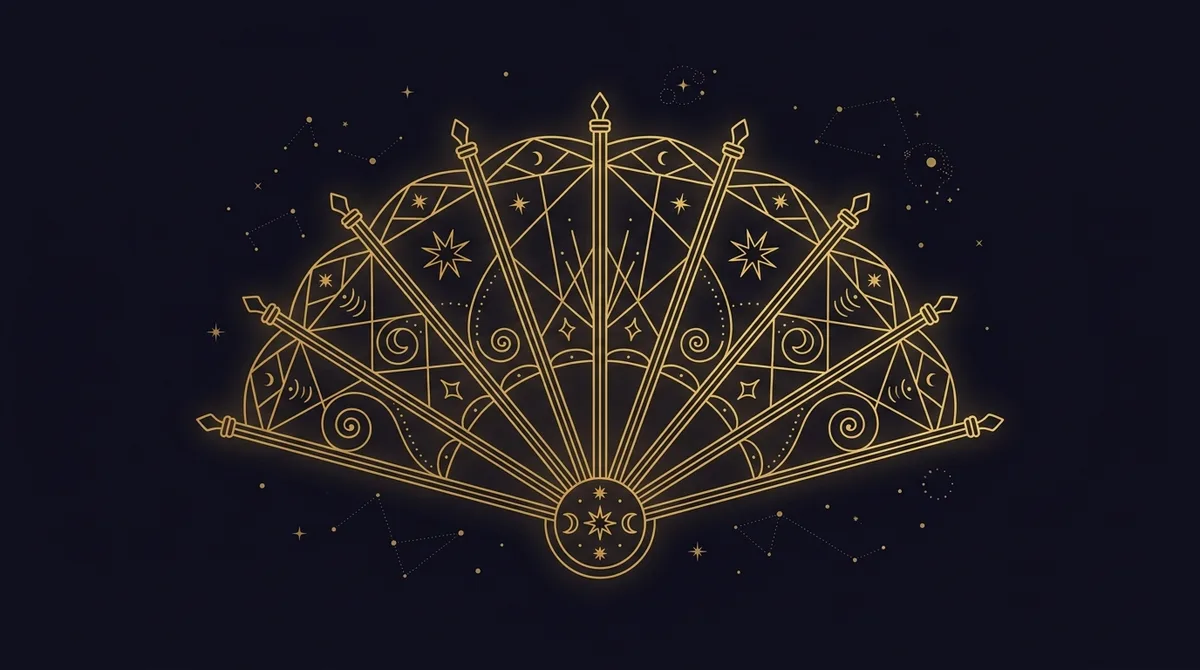 Purva Ashadha nakshatra symbol — ruled by Venus, deity Apas (the waters)