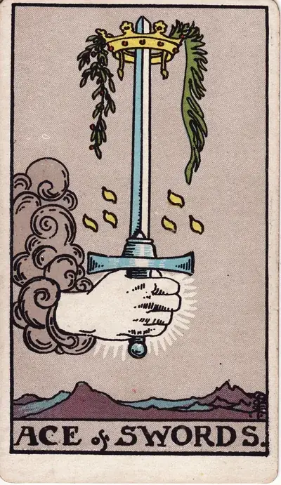 Ace of Swords — Rider–Waite–Smith tarot card