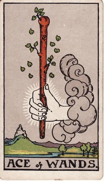 Ace of Wands — Rider–Waite–Smith tarot card