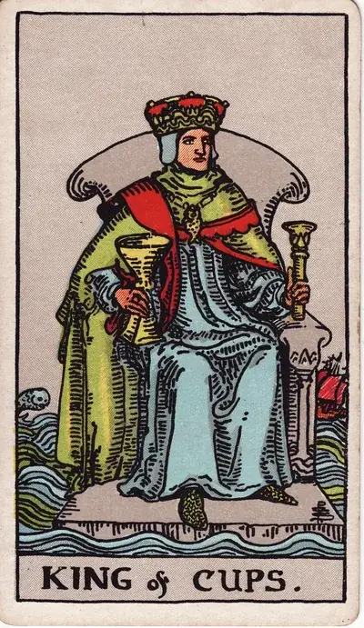 King of Cups — Rider–Waite–Smith tarot card