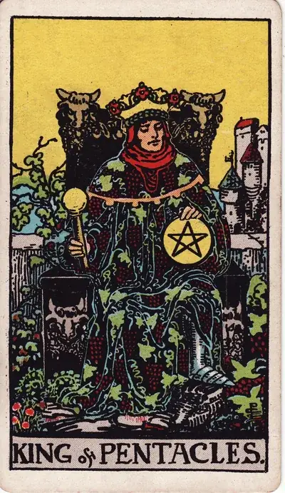 King of Pentacles — Rider–Waite–Smith tarot card