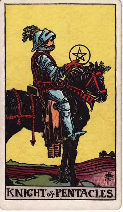 Knight of Pentacles — Rider–Waite–Smith tarot card