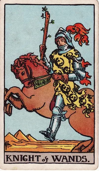 Knight of Wands — Rider–Waite–Smith tarot card