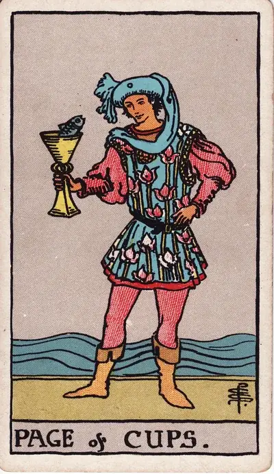 Page of Cups — Rider–Waite–Smith tarot card