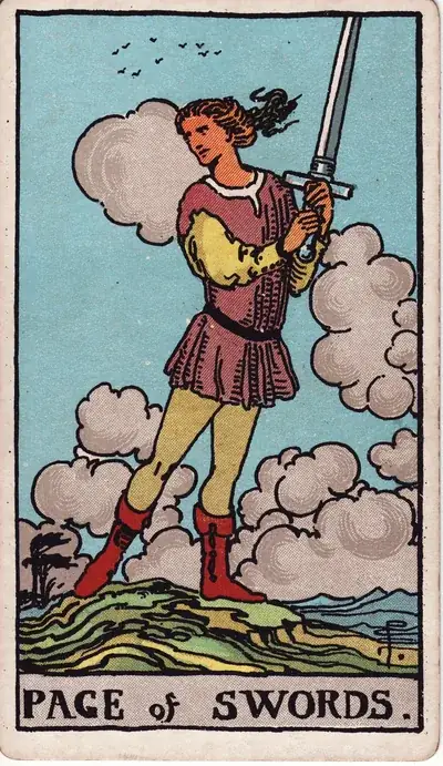 Page of Swords — Rider–Waite–Smith tarot card
