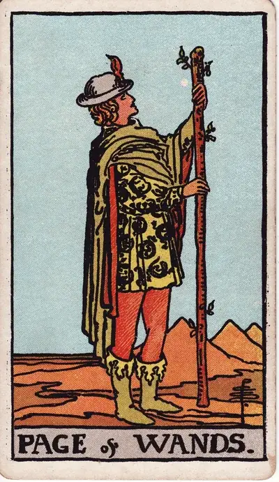 Page of Wands — Rider–Waite–Smith tarot card