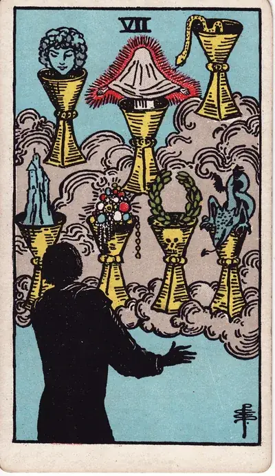 Seven of Cups — Rider–Waite–Smith tarot card