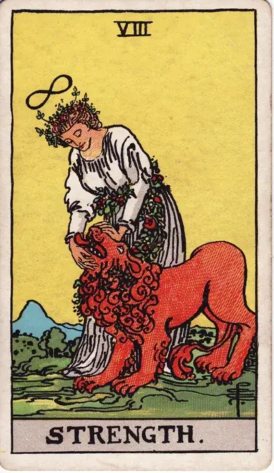 Strength — Rider–Waite–Smith tarot card