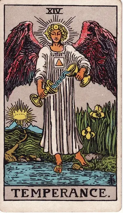 Temperance — Rider–Waite–Smith tarot card
