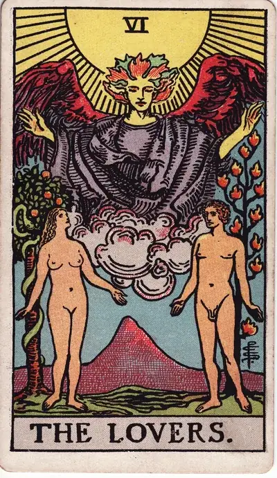 The Lovers — Rider–Waite–Smith tarot card