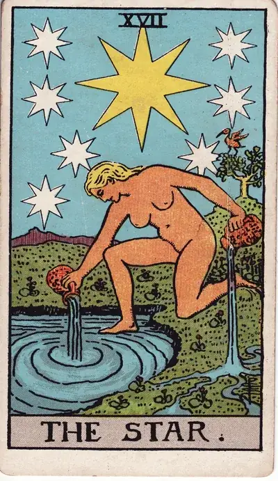 The Star — Rider–Waite–Smith tarot card