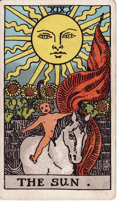 The Sun — Rider–Waite–Smith tarot card
