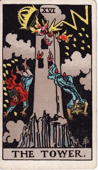 The Tower — Rider–Waite–Smith tarot card