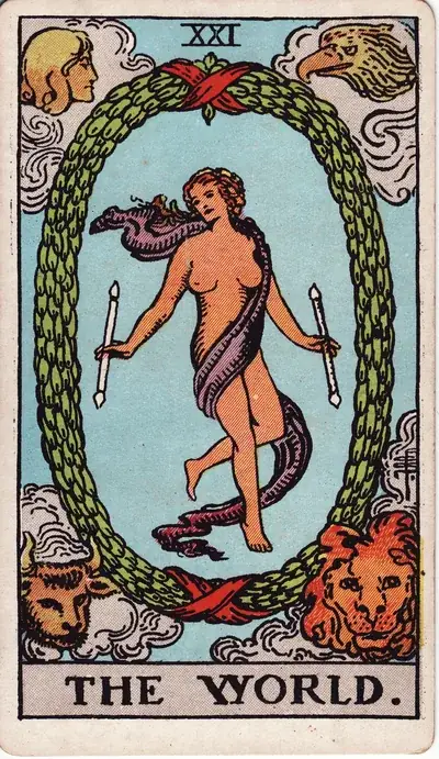 The World — Rider–Waite–Smith tarot card