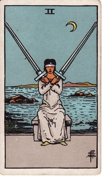 Two of Swords — Rider–Waite–Smith tarot card